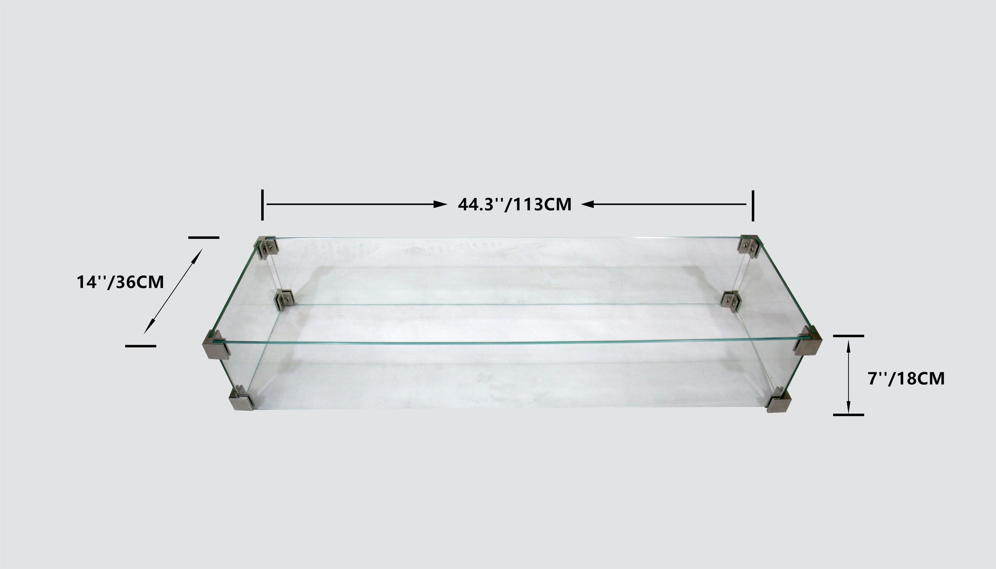 Wind Screen for Rectangular Fire Table (ONC05-005)