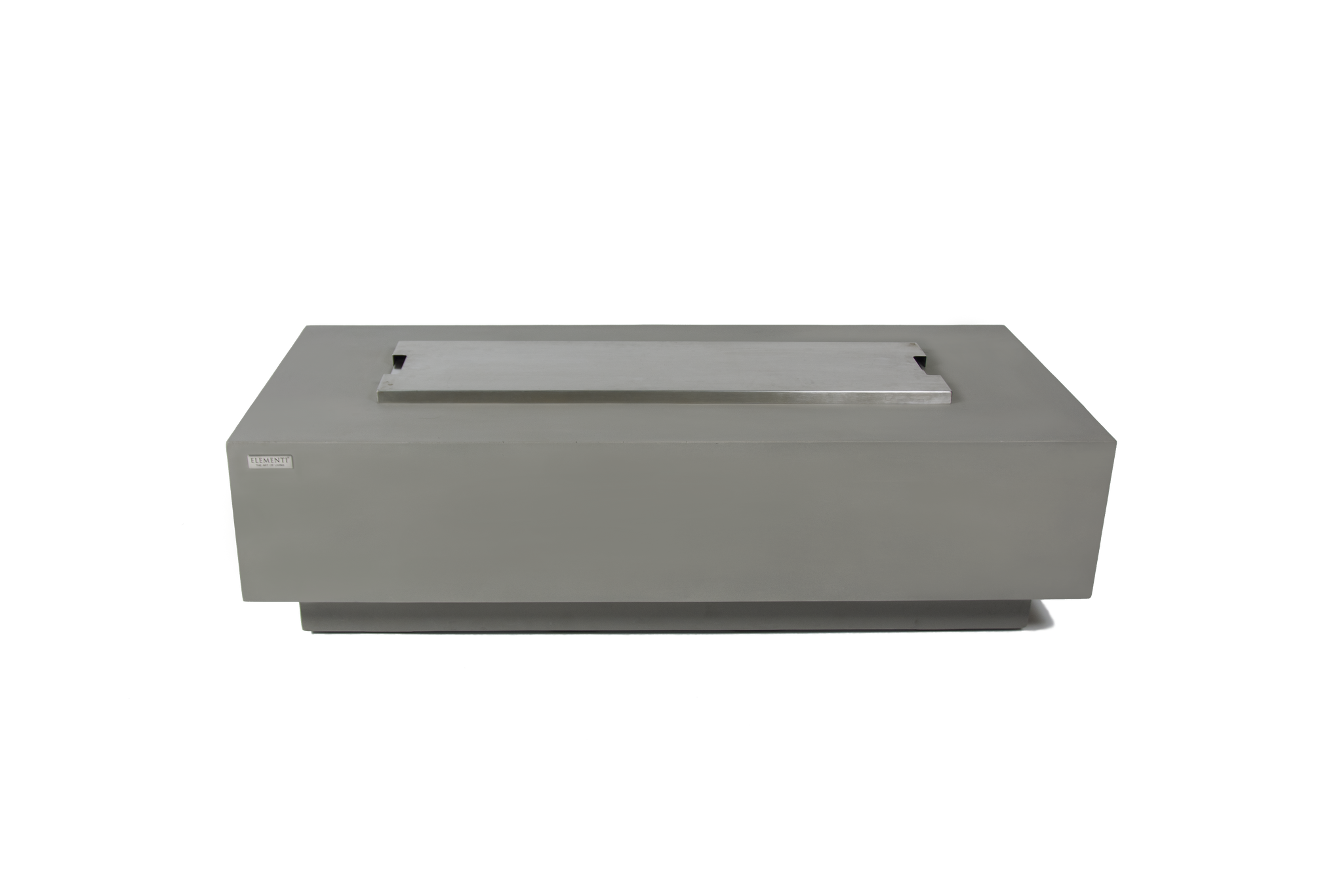 Granville 60” Concrete Fire Table – Light Gray