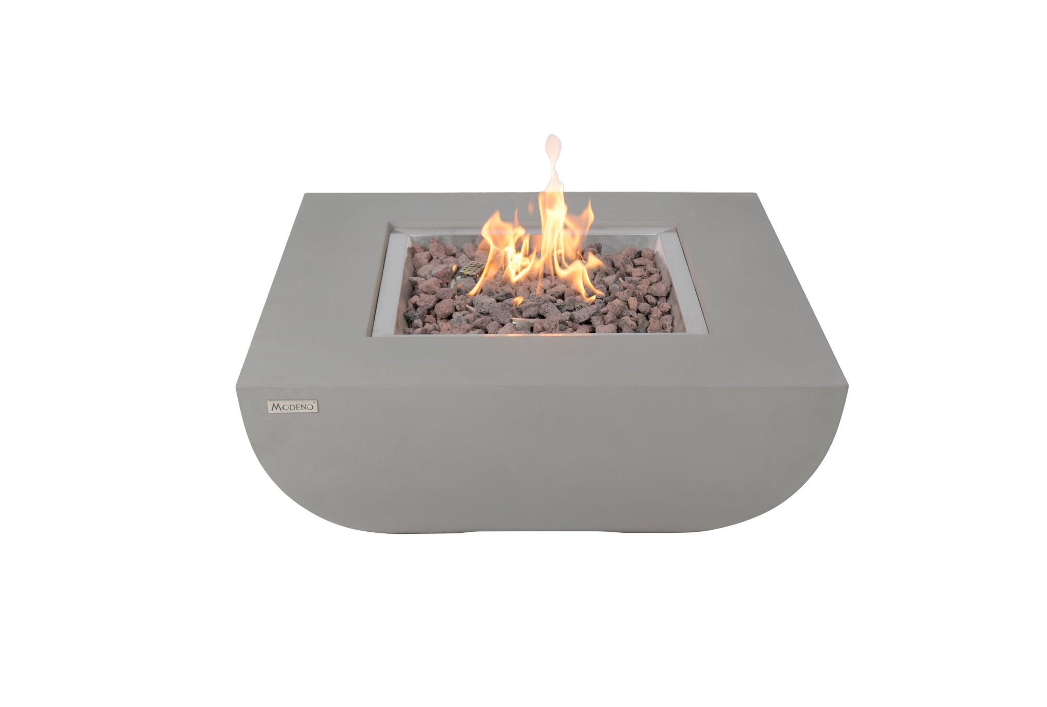 Westport 34” Concrete Fire Table - Light Gray