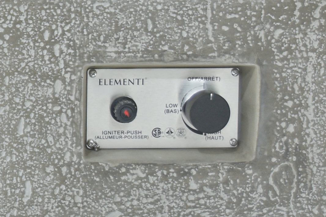 Hampton 56” Concrete Fire Table – Light Gray