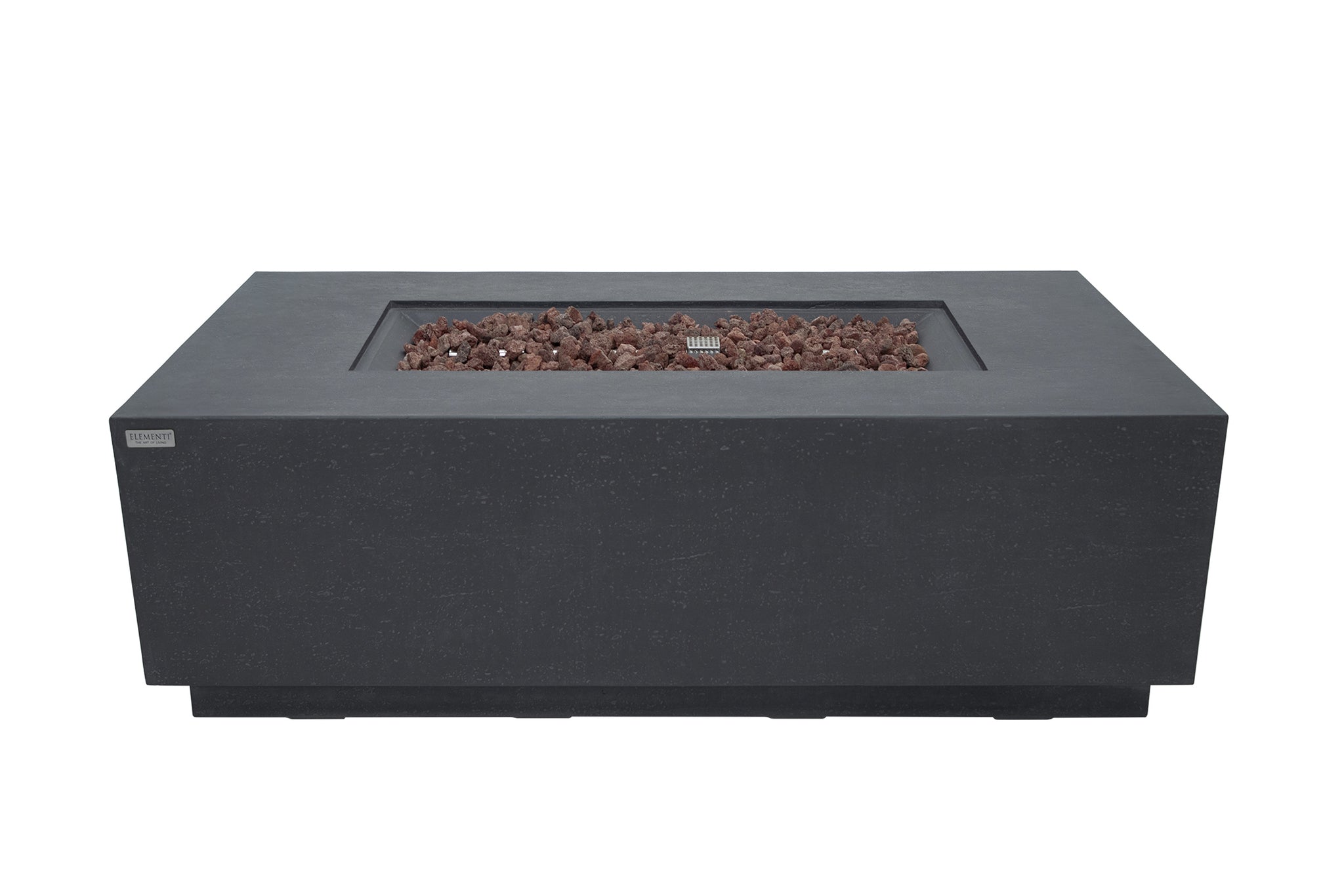 Andes 66” Concrete Fire Table with Hidden Tank - Dark Gray