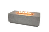 Andes 66” Concrete Fire Table with Hidden Tank - Light Gray