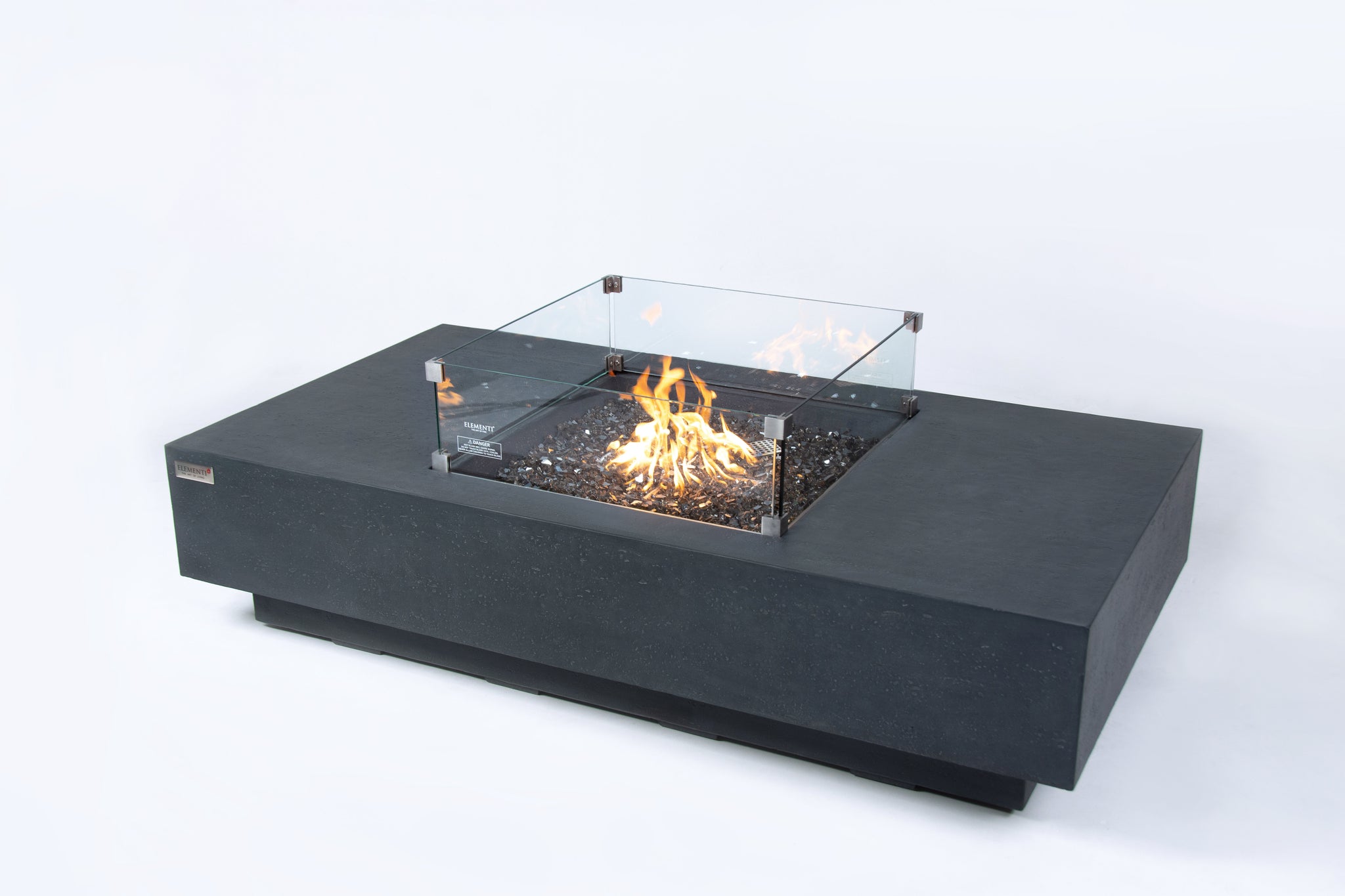 Cannes 60” Fire Table - Dark Gray