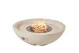 Rose Bowl Fire Pit - 100,000 BTU - Frosted Cream White