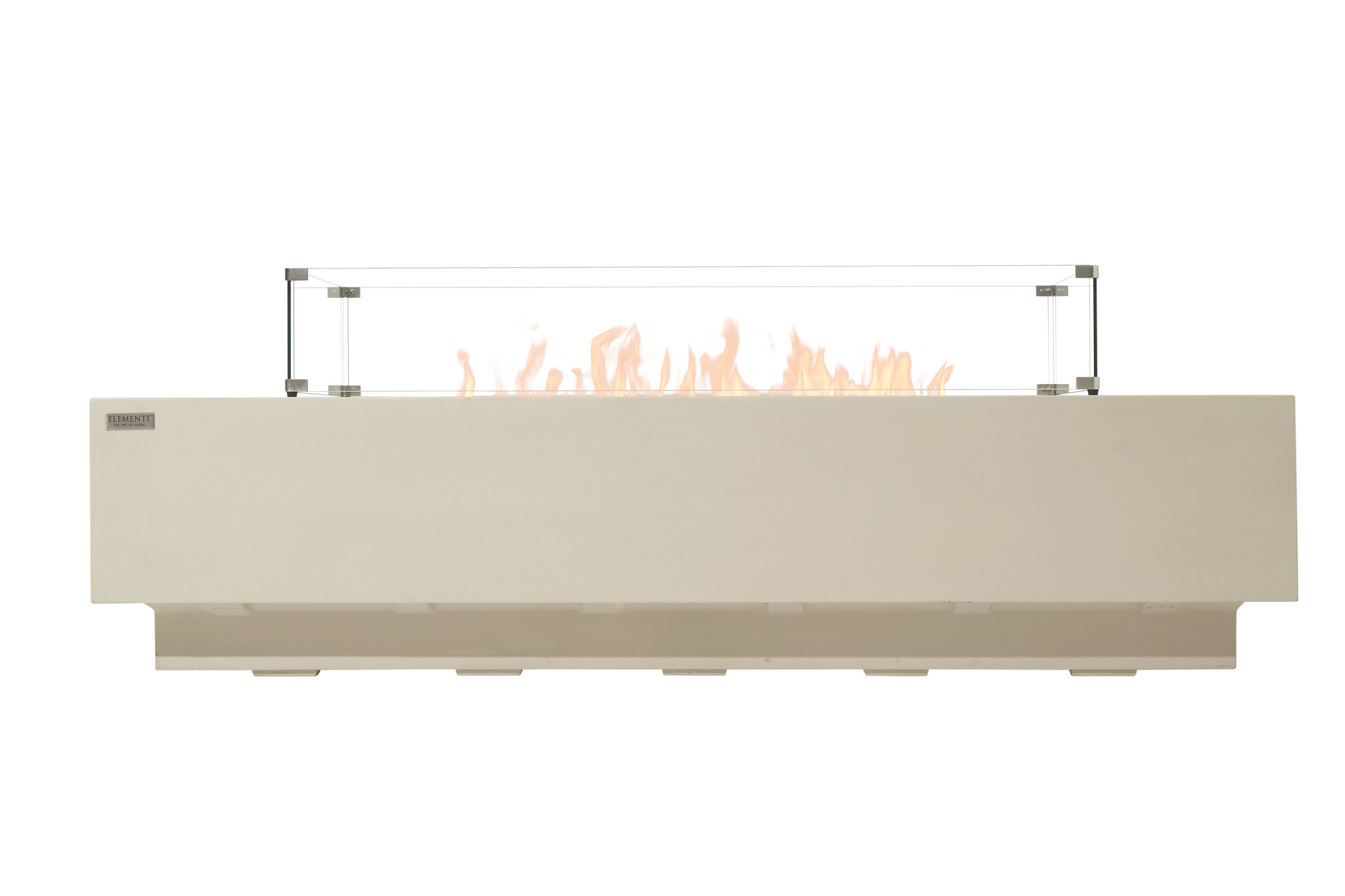 Ravello Fire Table - 100,000 BTU - Frosted Cream White