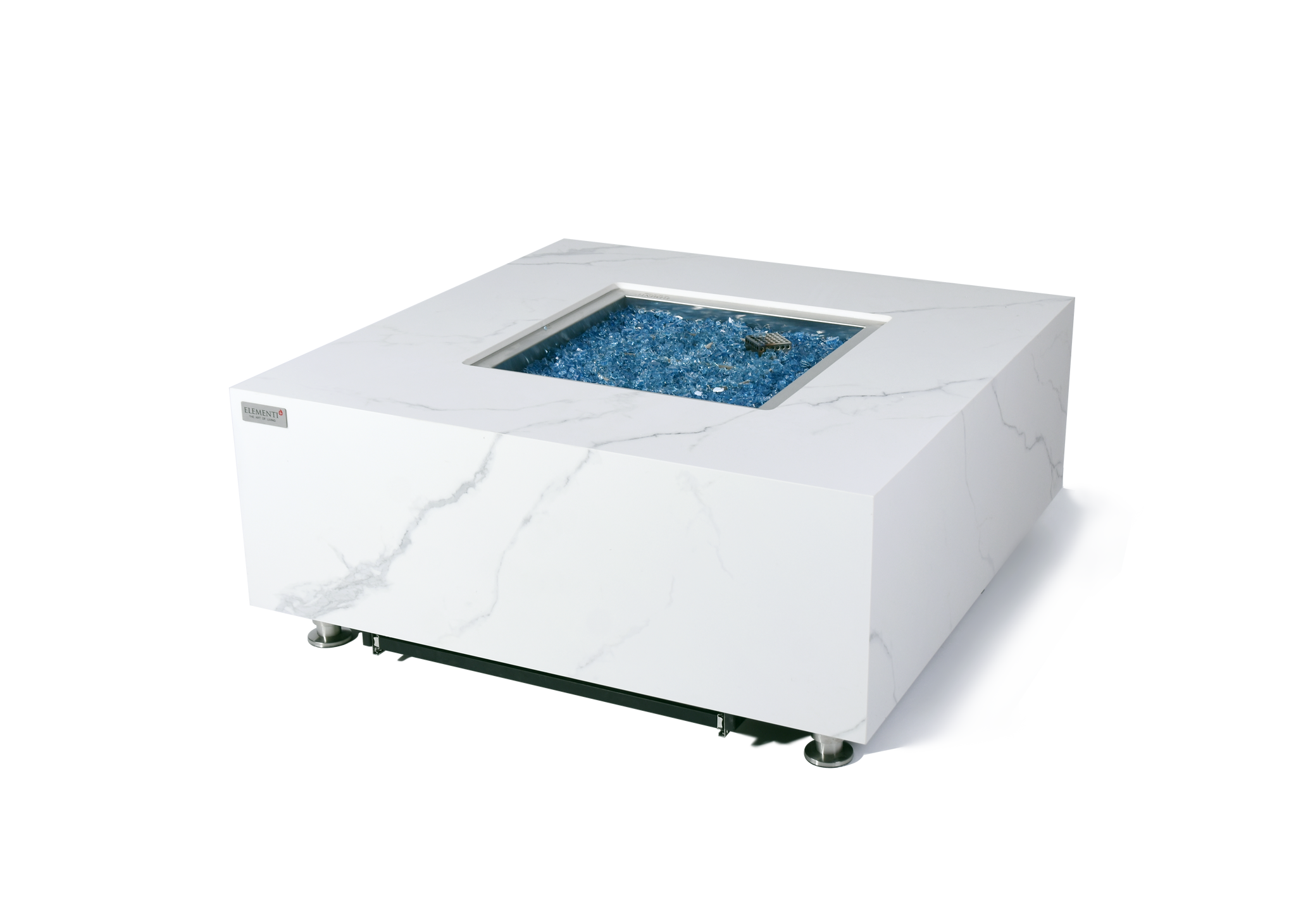 Bianco 40” Marble Porcelain Fire Table
- Bianco White