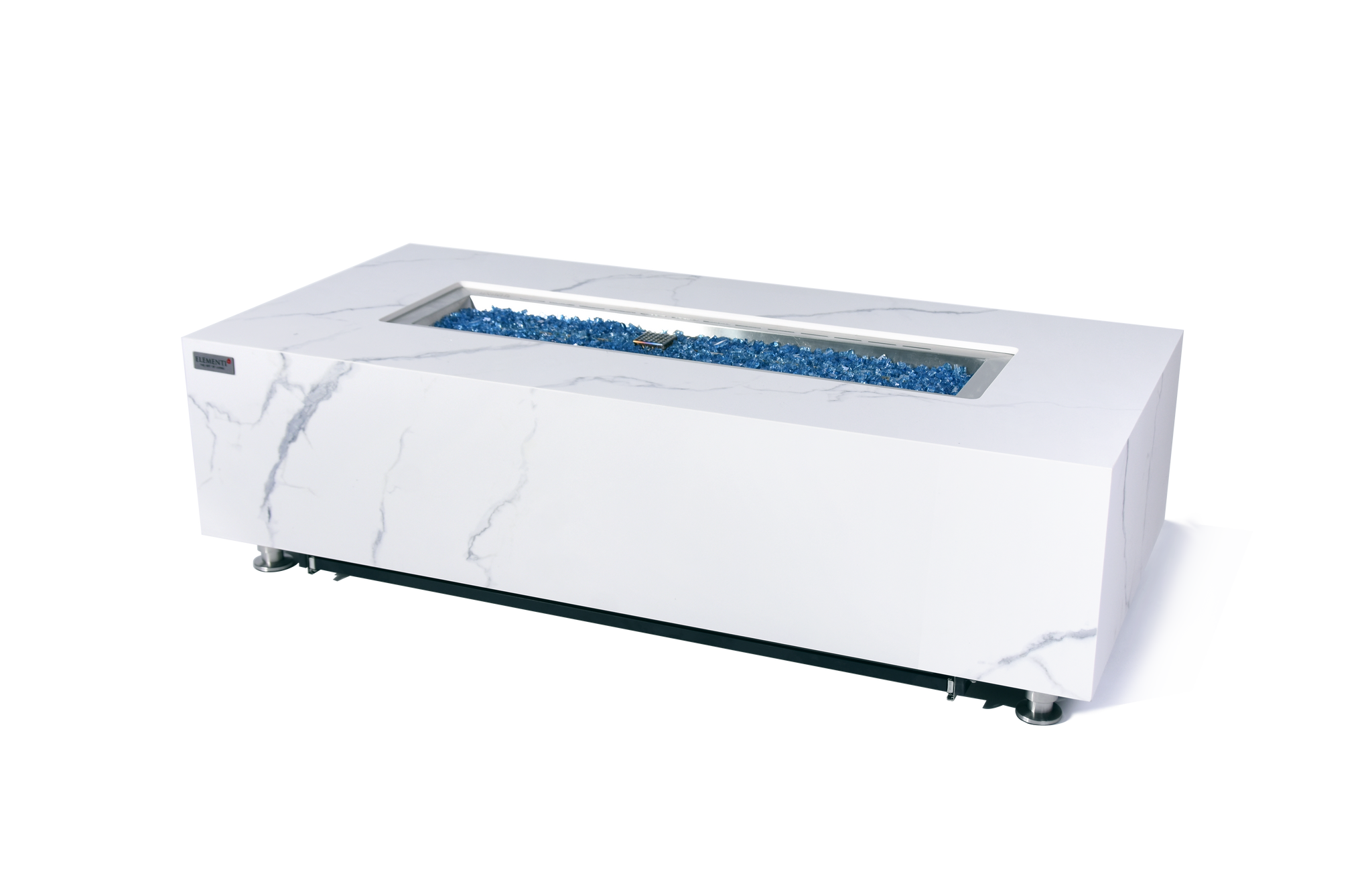 Carrara 60” Marble Porcelain Fire Table
- Bianco White