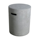 Round Tank Cover -20.0''H 
- Light Gray