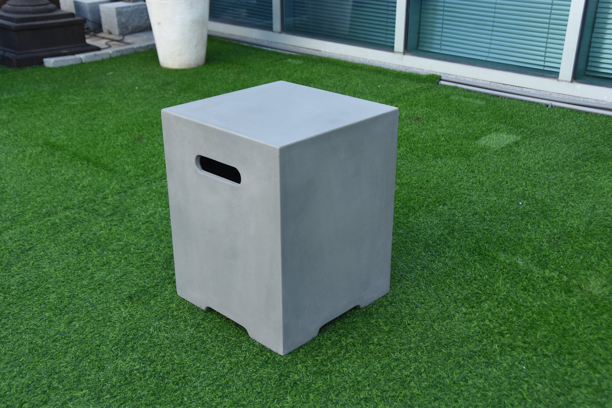 Square Tank Cover -20.0''H - Light Gray