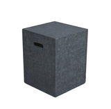 Square Tank Cover -20.0"H - Dark Gray