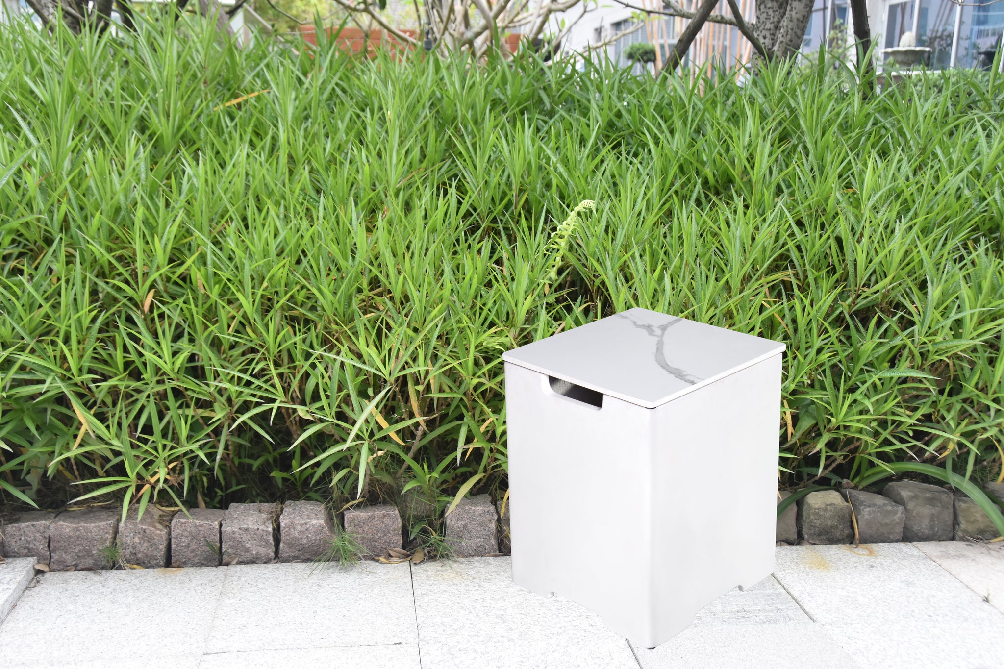 Square Tank Cover 15.9x15.9x20” - Bianco White