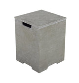 Square Tank Cover 15.9x15.9x25.4” - Light Gray