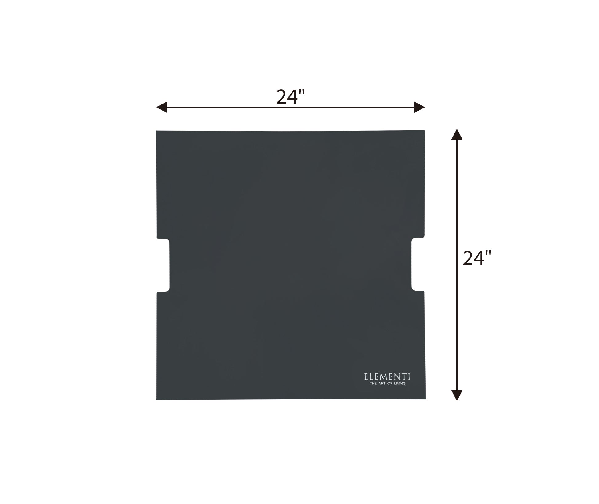 Stainless Steel Lid for Rocky Fire Table (ONFO1-224ELE-DG)