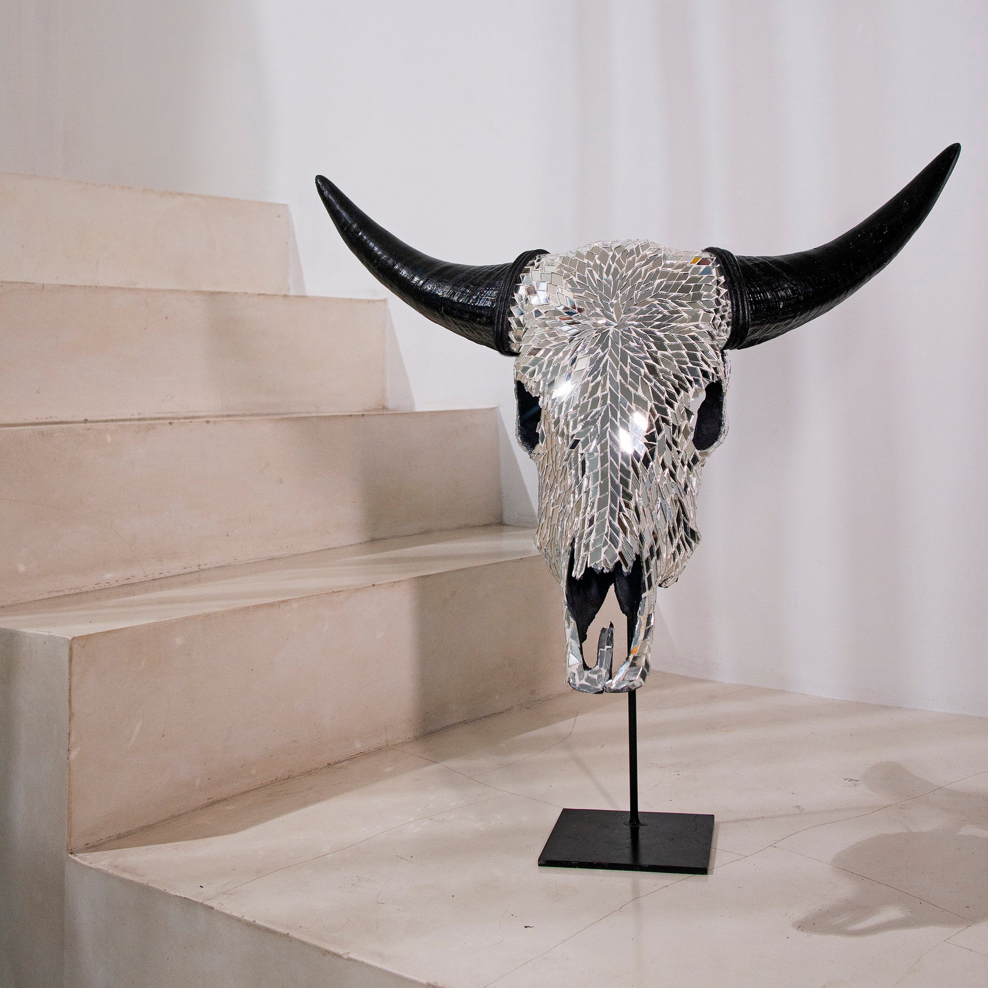 Cow Skull - Mirror // Mosaic Finish