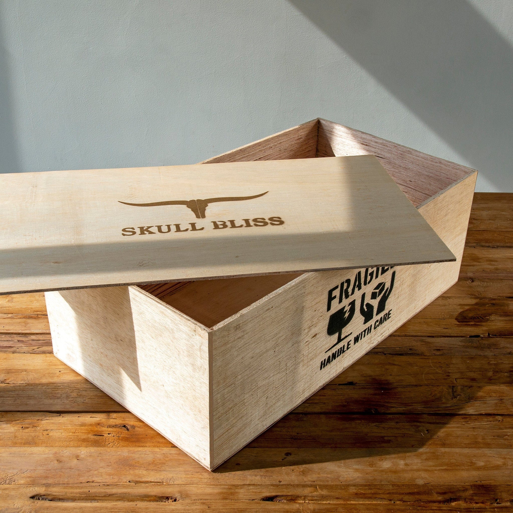 Longhorn Skull - Blue Mirror // Mosaic Finish