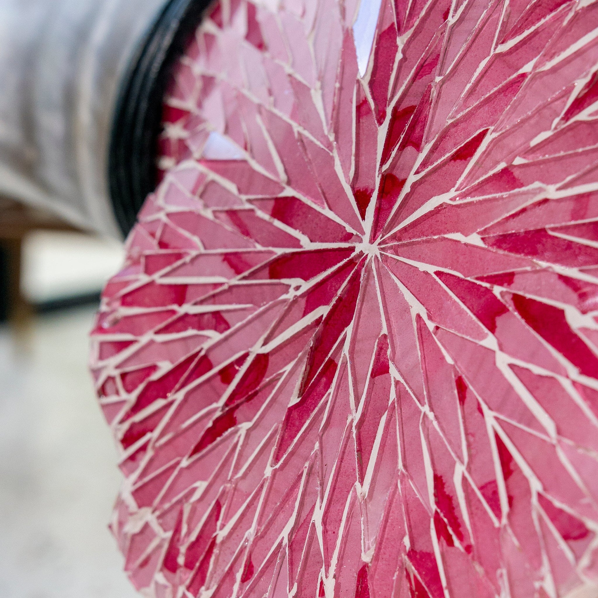 Longhorn Skull // XL Horns - Pink Mirror // Mosaic Finish