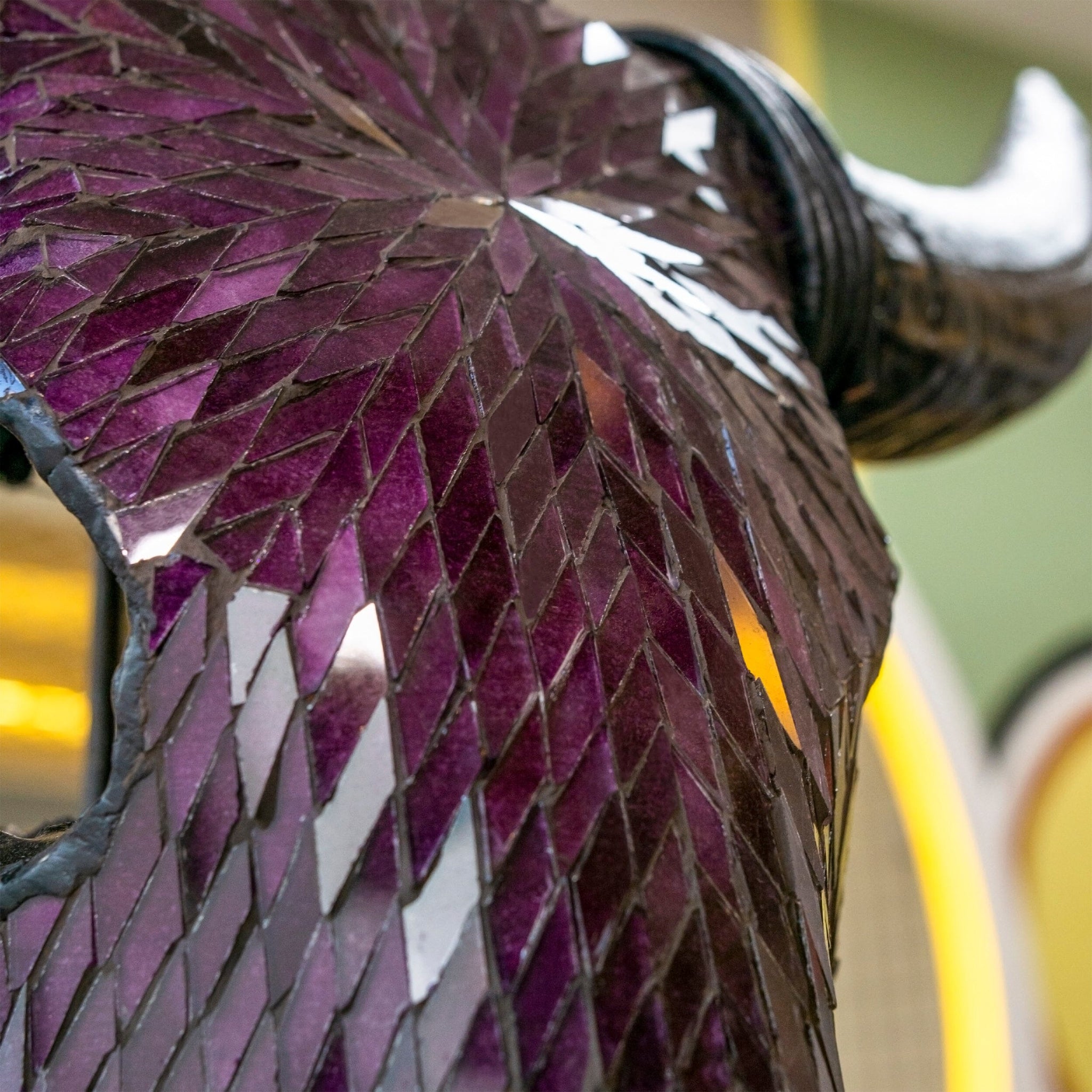 Cow Skull - Purple Mirror // Mosaic Finish