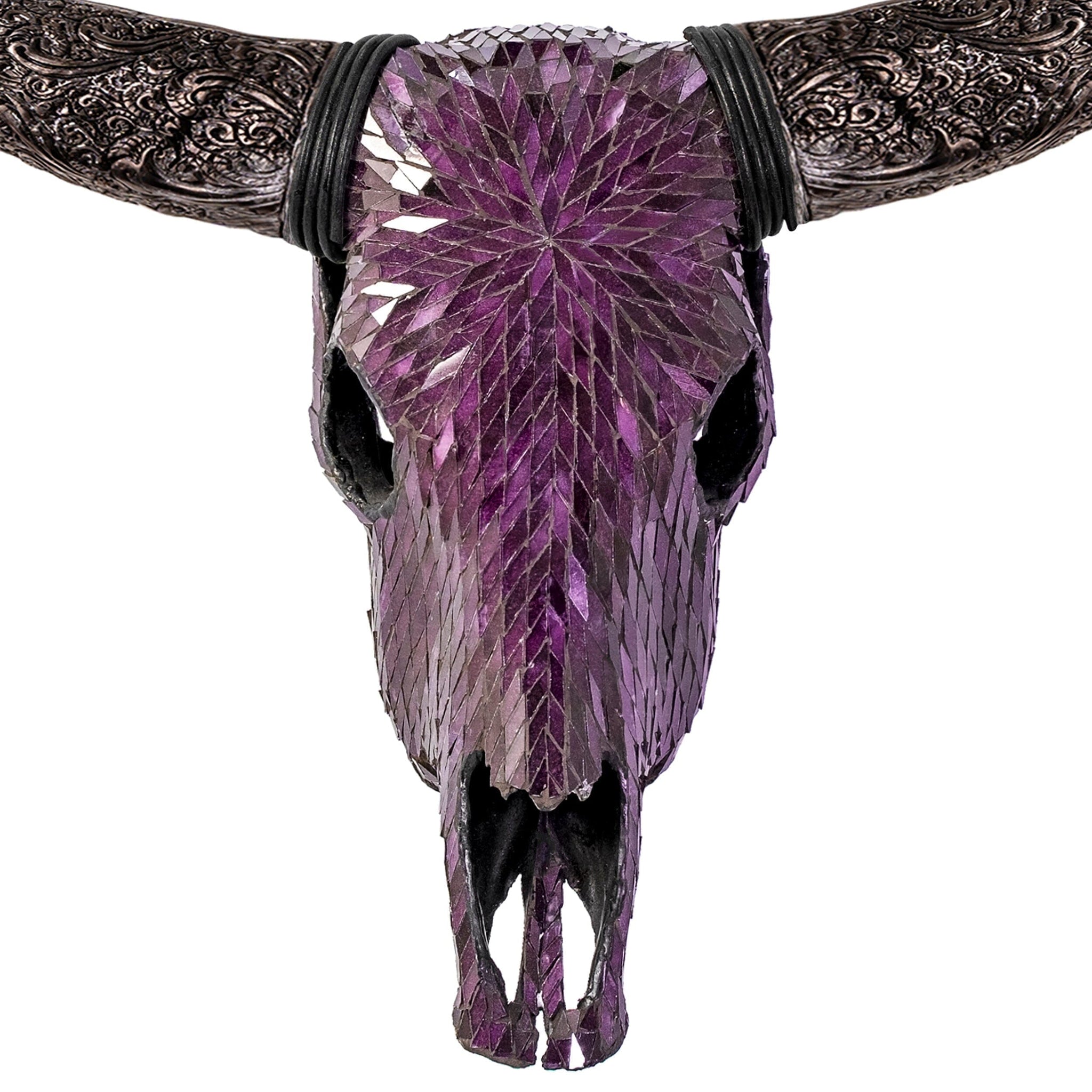 Cow Skull - Purple Mirror // Mosaic Finish