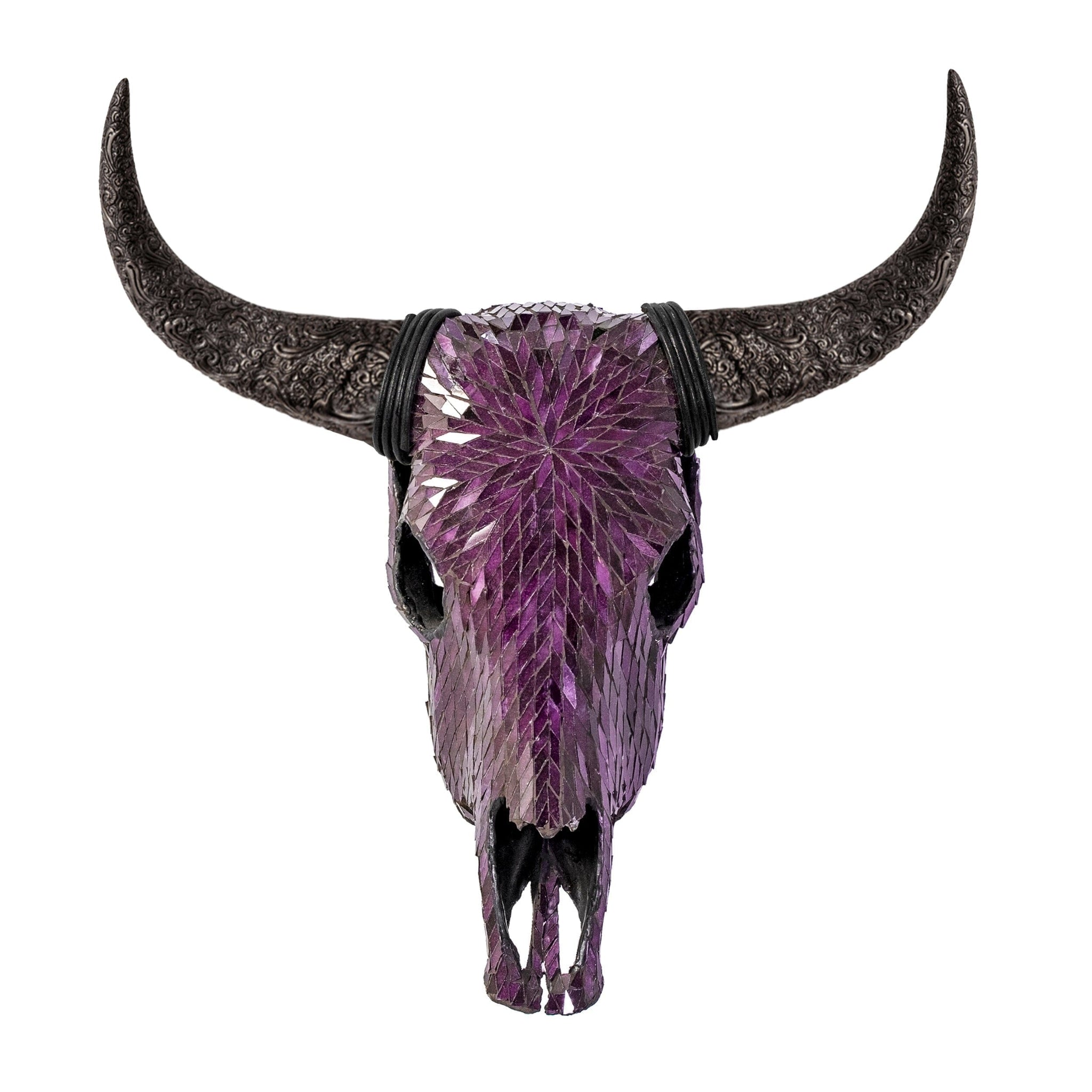 Cow Skull - Purple Mirror // Mosaic Finish