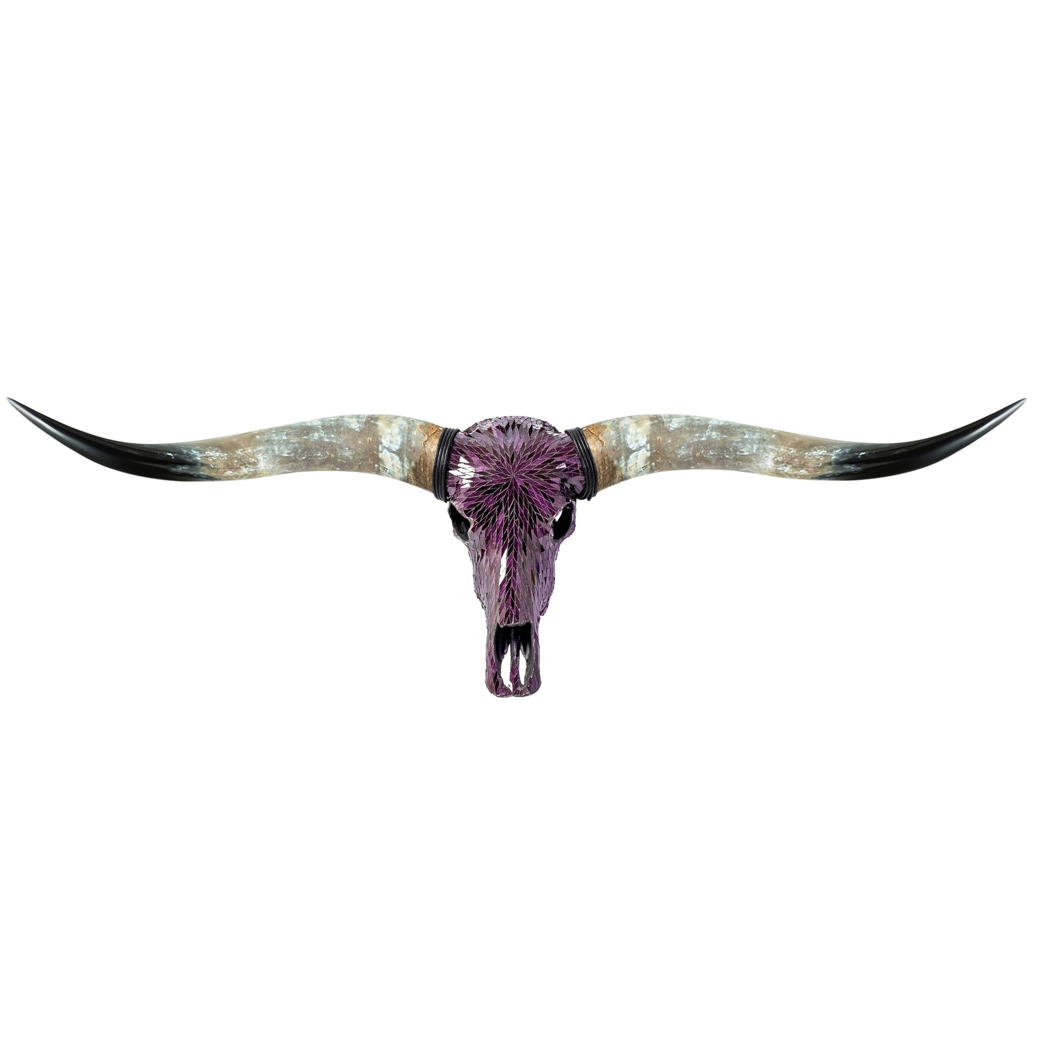Longhorn Skull - Purple Mirror // Mosaic Finish