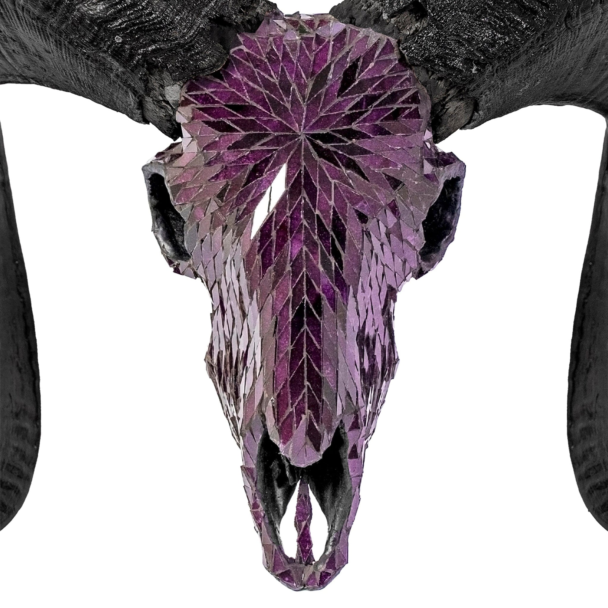 Ram Skull - Purple Mirror // Mosaic Finish