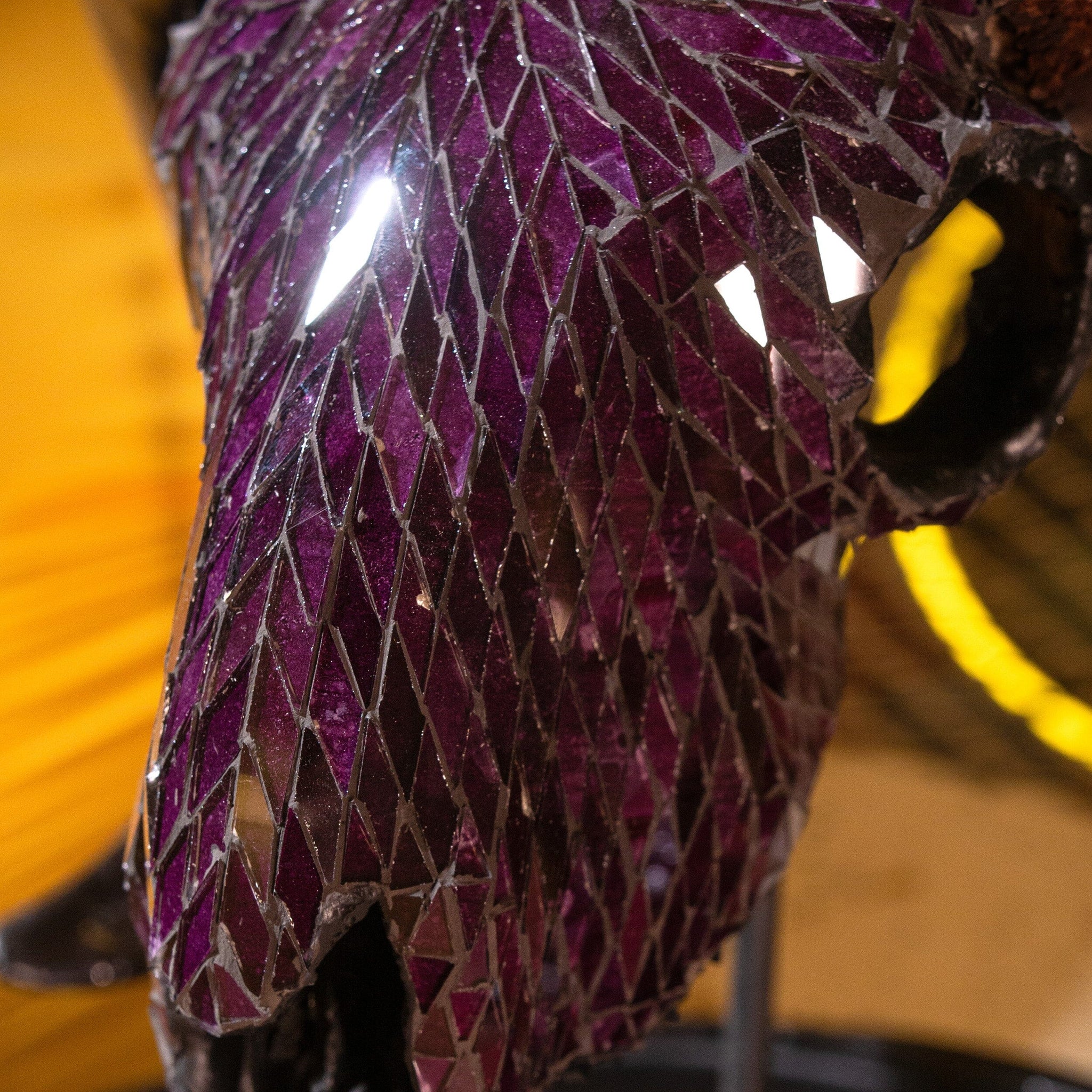 Ram Skull - Purple Mirror // Mosaic Finish