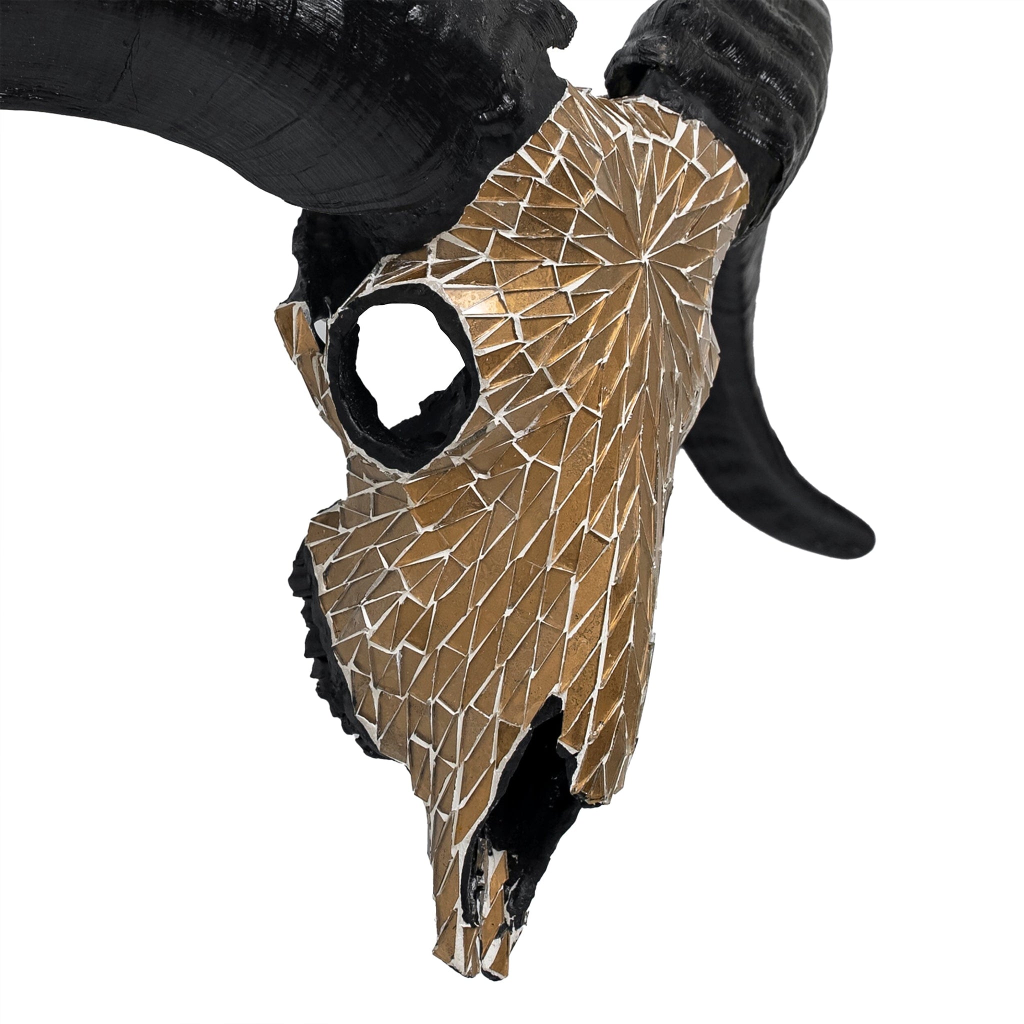 Ram Skull - Mocha Mirror // Mosaic Finish