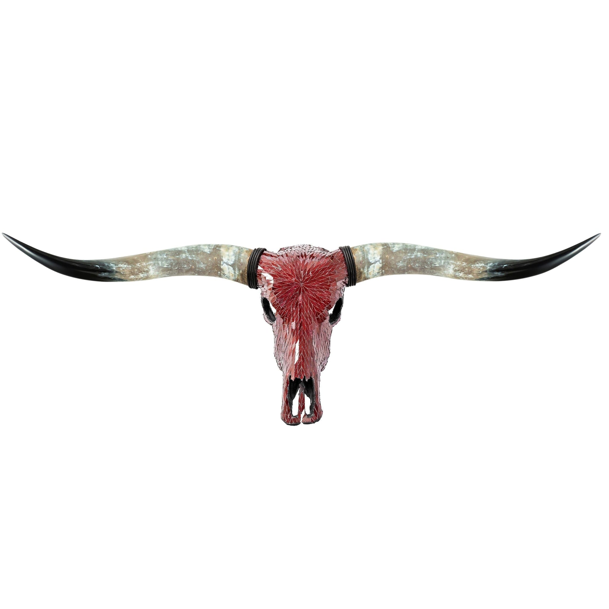 Longhorn Skull - Red Mirror // Mosaic Finish