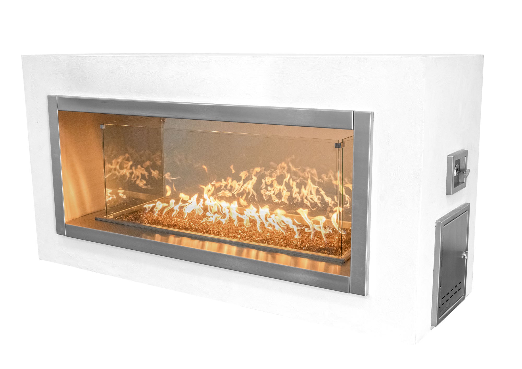 The Berkeley (See Through) Outdoor Fireplace  -  RTF (Ready to Finish)  - 108"