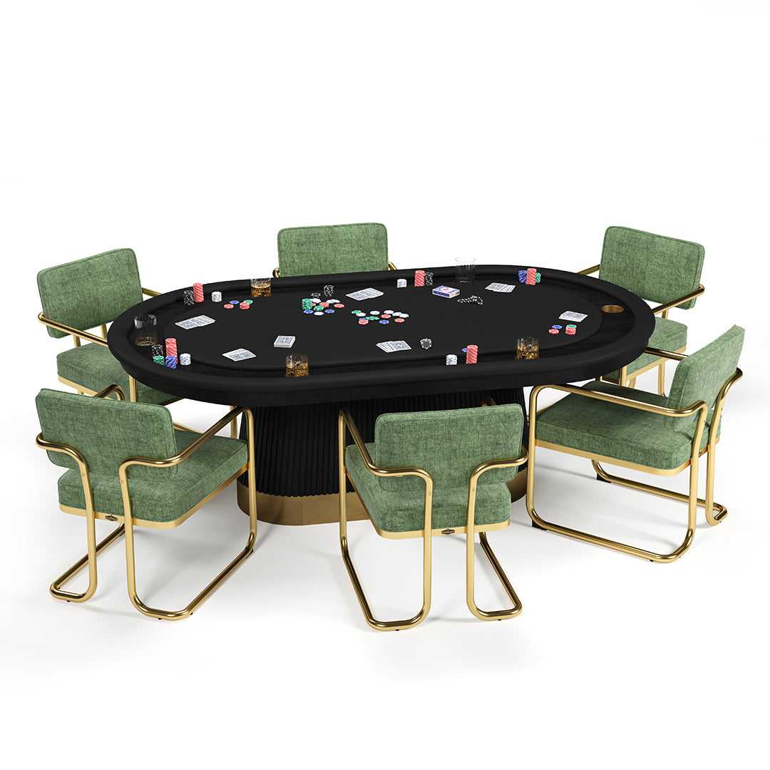 PRO84TXTBL - Prohibition Texas Hold'em Poker Table