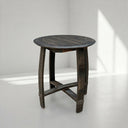Bad Ass Recliners Whiskey Barrel Top Side Table