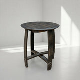 Bad Ass Recliners Whiskey Barrel Top Side Table