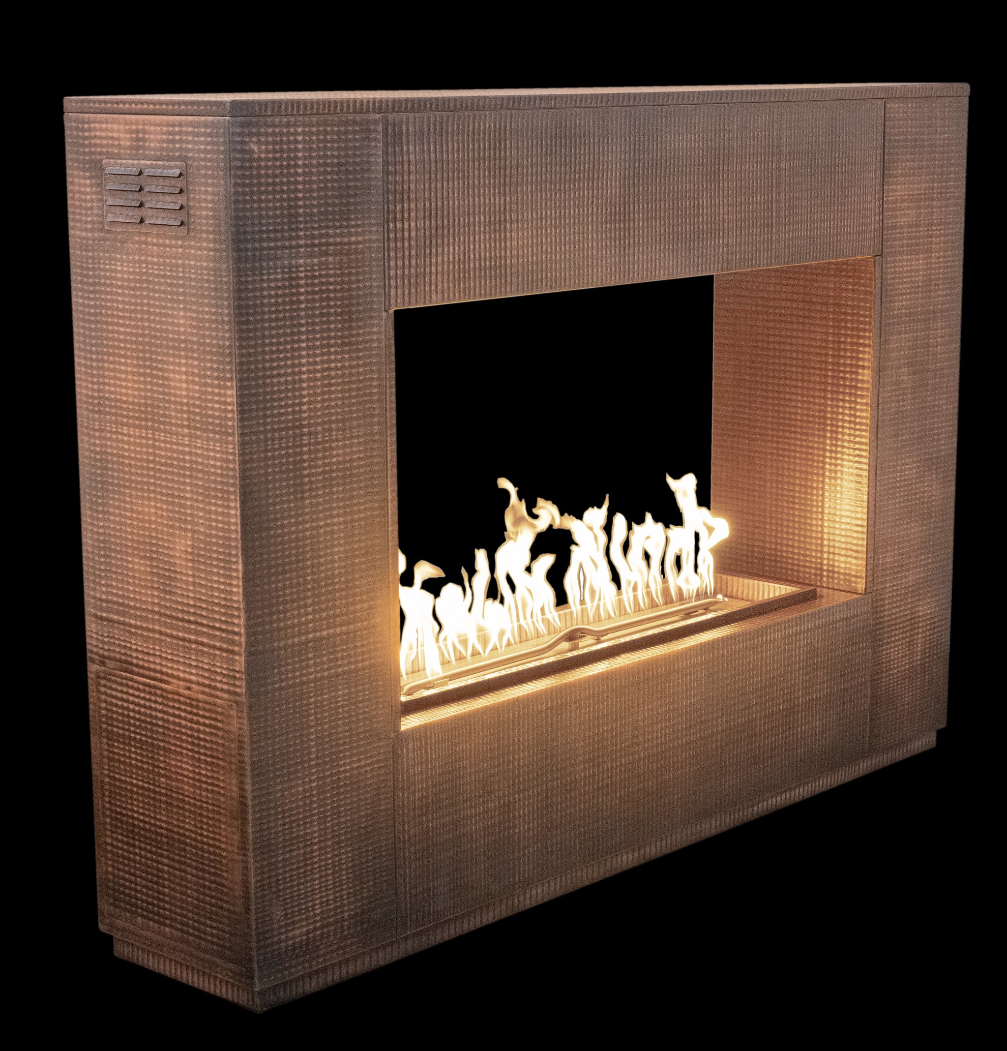 Williams Outdoor Fireplace  -  Hammered Copper  - 72"