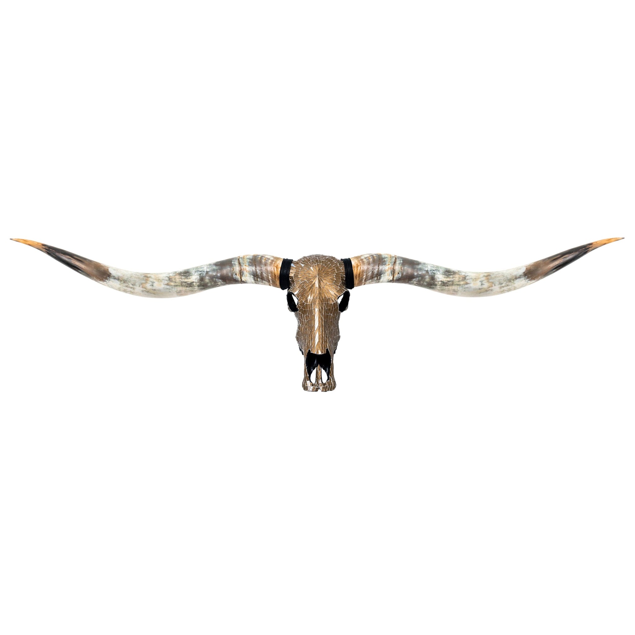 Longhorn Skull // XL Horns - Mocha Mirror // Mosaic Finish