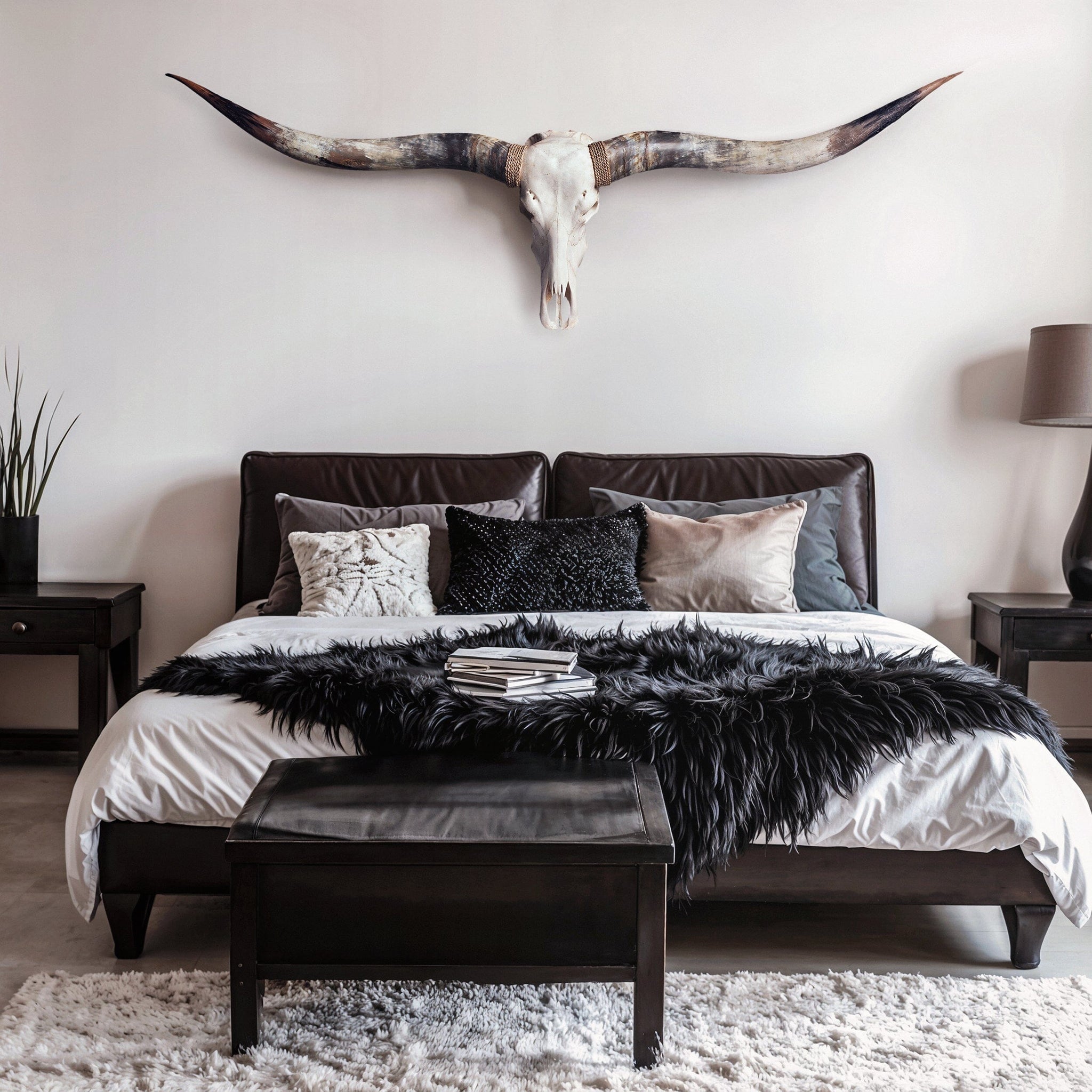 Longhorn Skull // XL Horns - White Storm