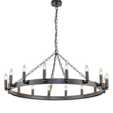 Alderton Iron Ring Chandelier