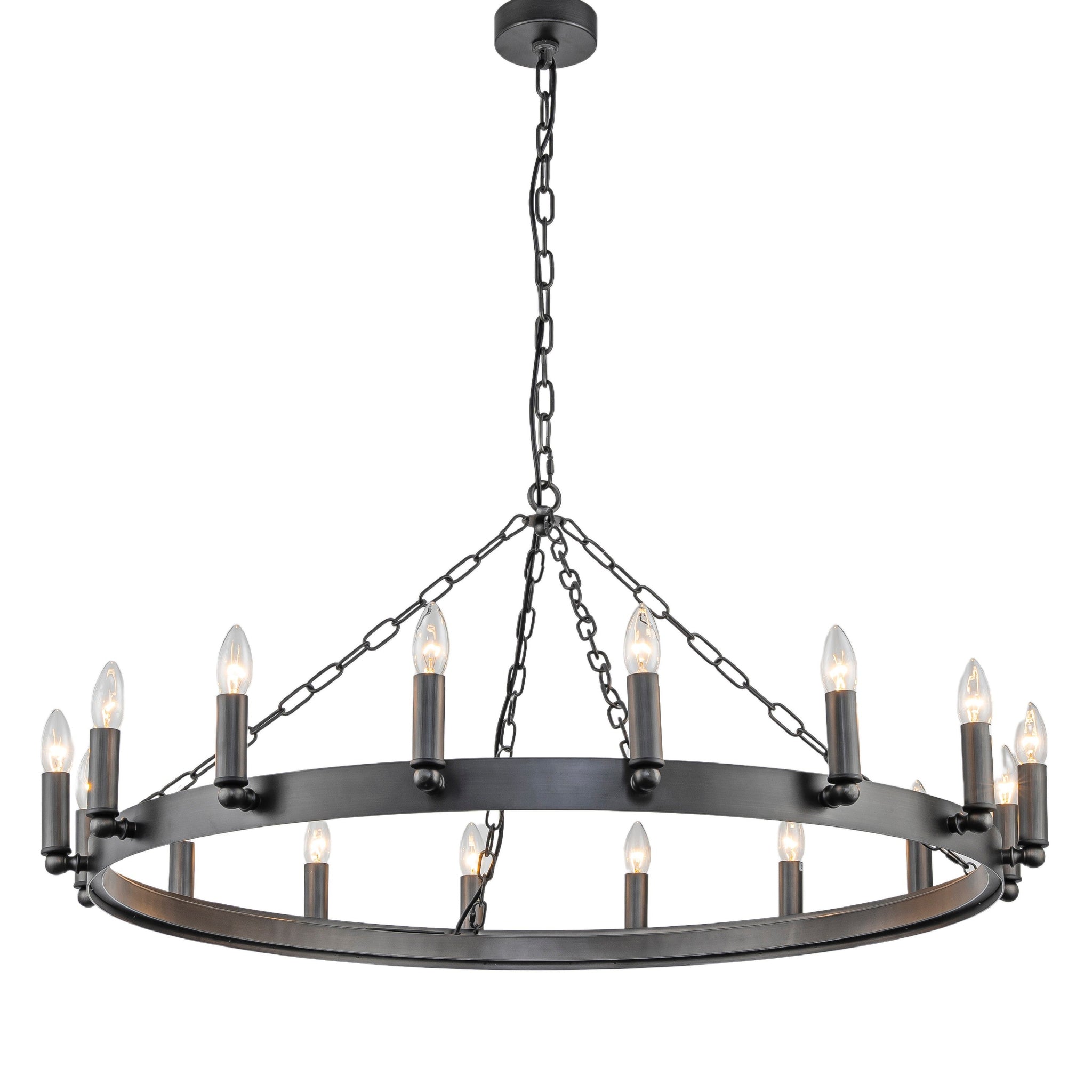 Alderton Iron Ring Chandelier