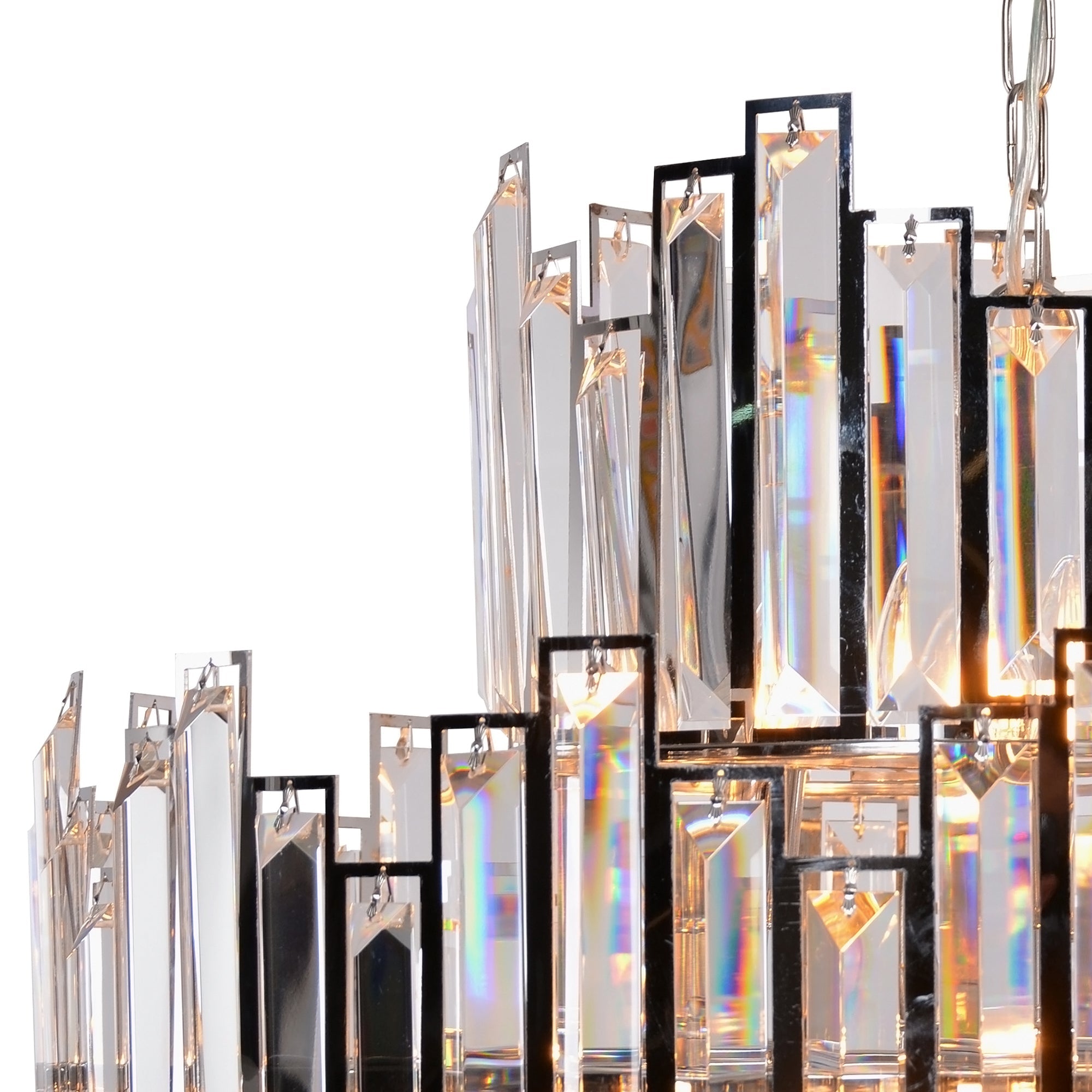 Abstract Crystal Chandelier