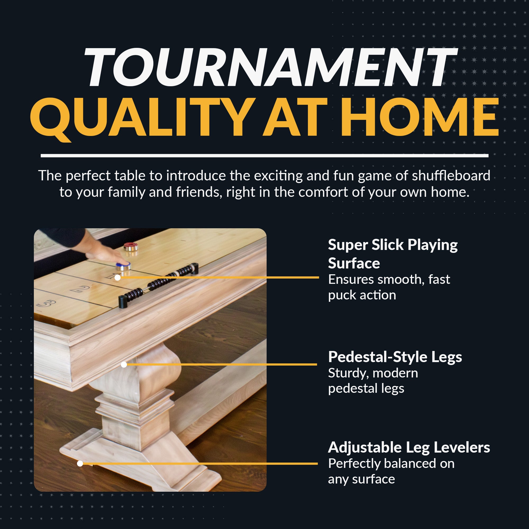 Montecito 12-ft Shuffleboard Table - Driftwood Finish - image 4
