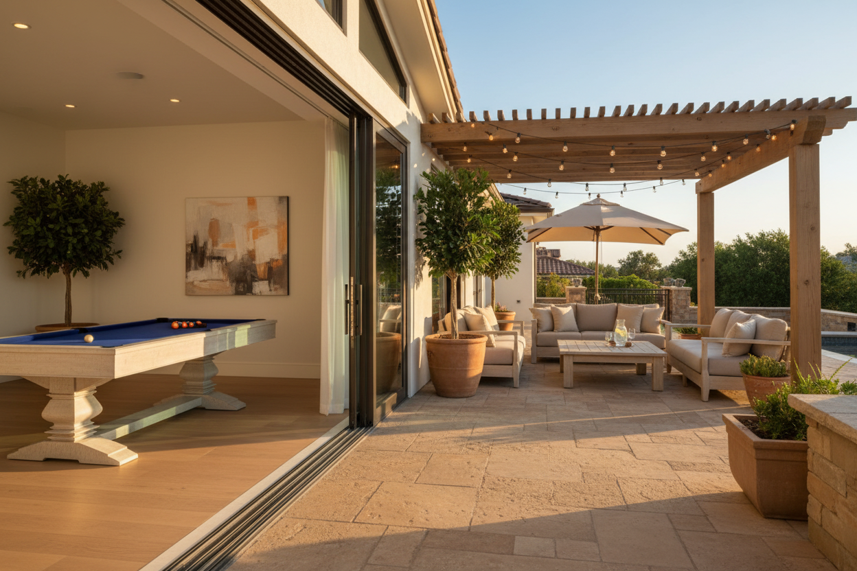 Blue Wave – Indoor-Outdoor Luxe Entertaining Space