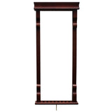 Vintage Wall Billiard Cue Rack - Mahogany Finish
