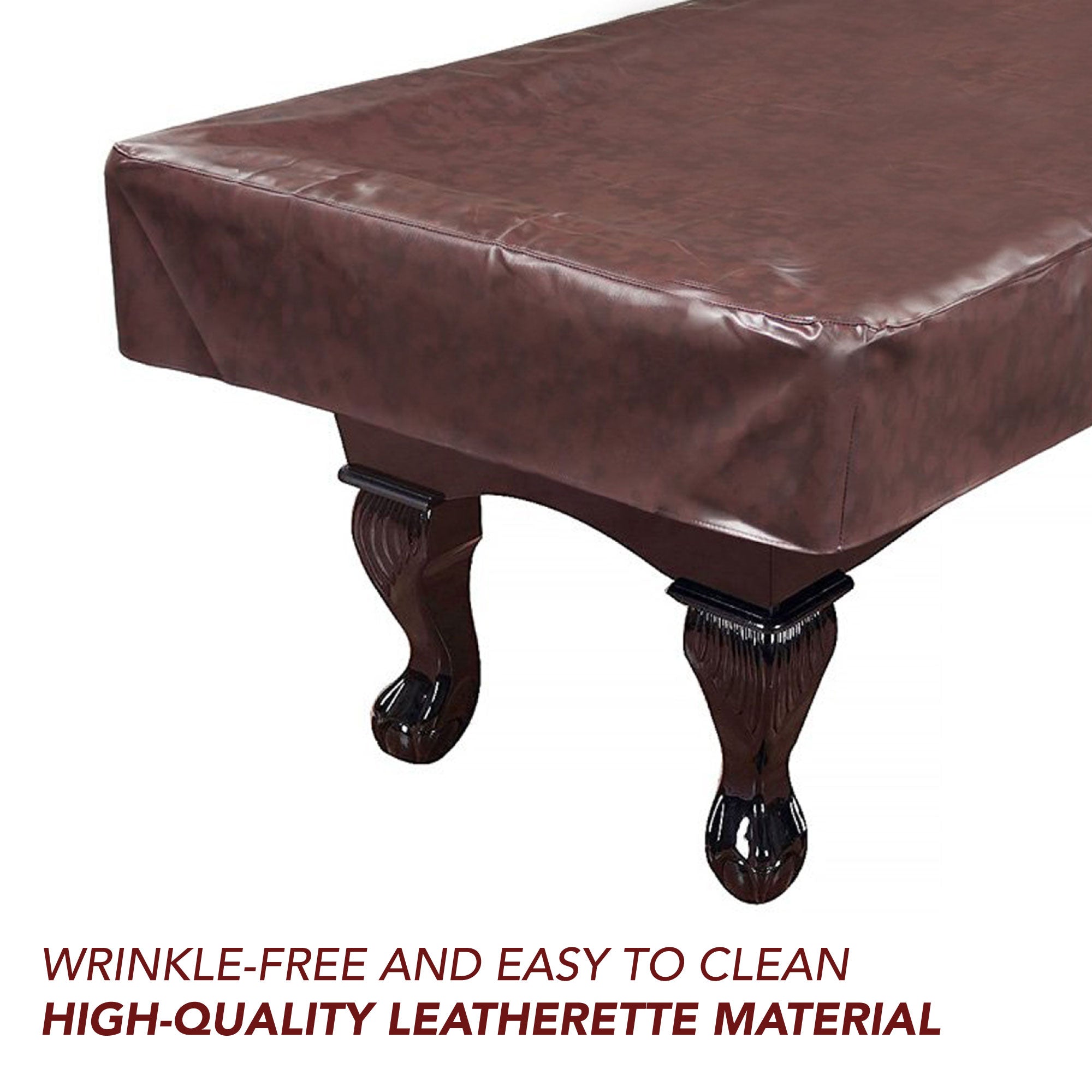7-ft Billiard Table Cover - Fitted - Brown - image 4