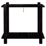 Classic 28-in Floor Billiard Cue Rack - Black Finish