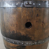 Bourbon or Wine Double Door Barrel Cabinet with 2 Shelves and LED Light