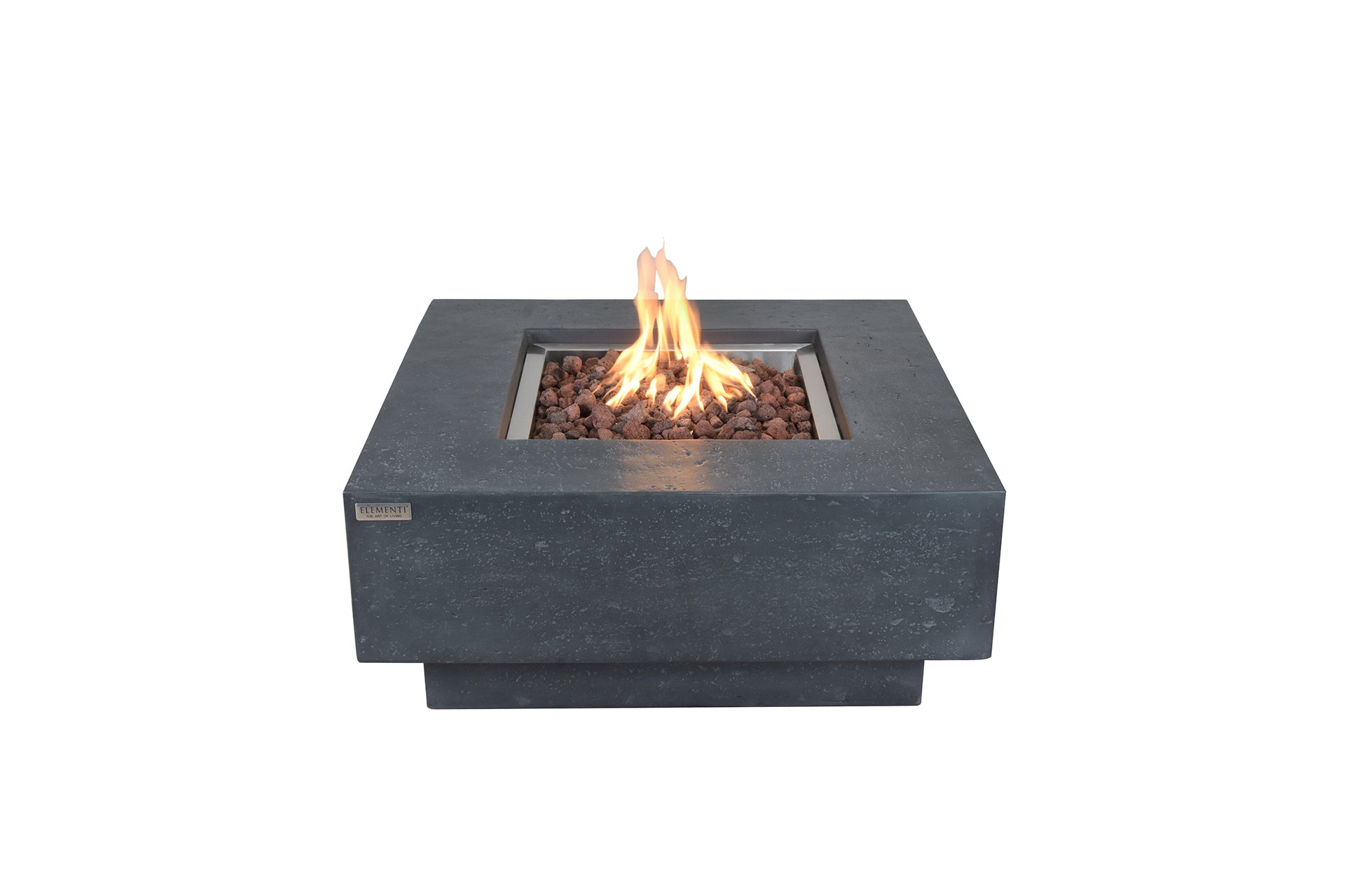 Manhattan 36” Concrete Fire Table – Dark Gray