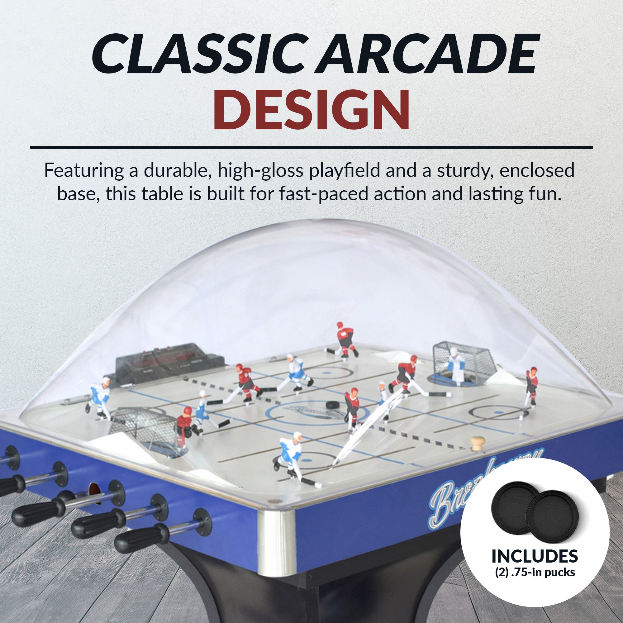 Breakaway 41-in Dome Hockey Table with LED Scoring - image 7