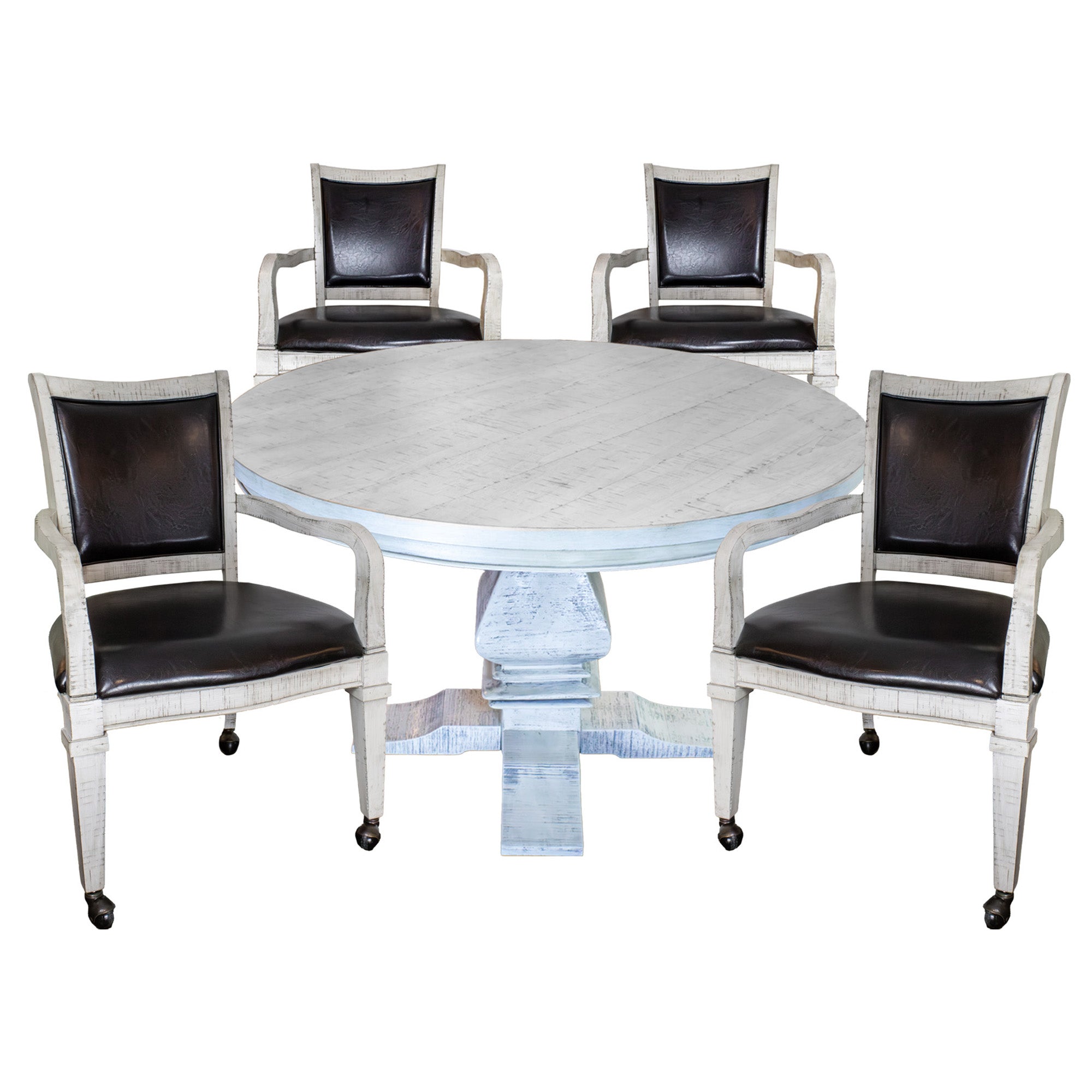 Montecito Dining and Poker Table Set - Driftwood - image 2
