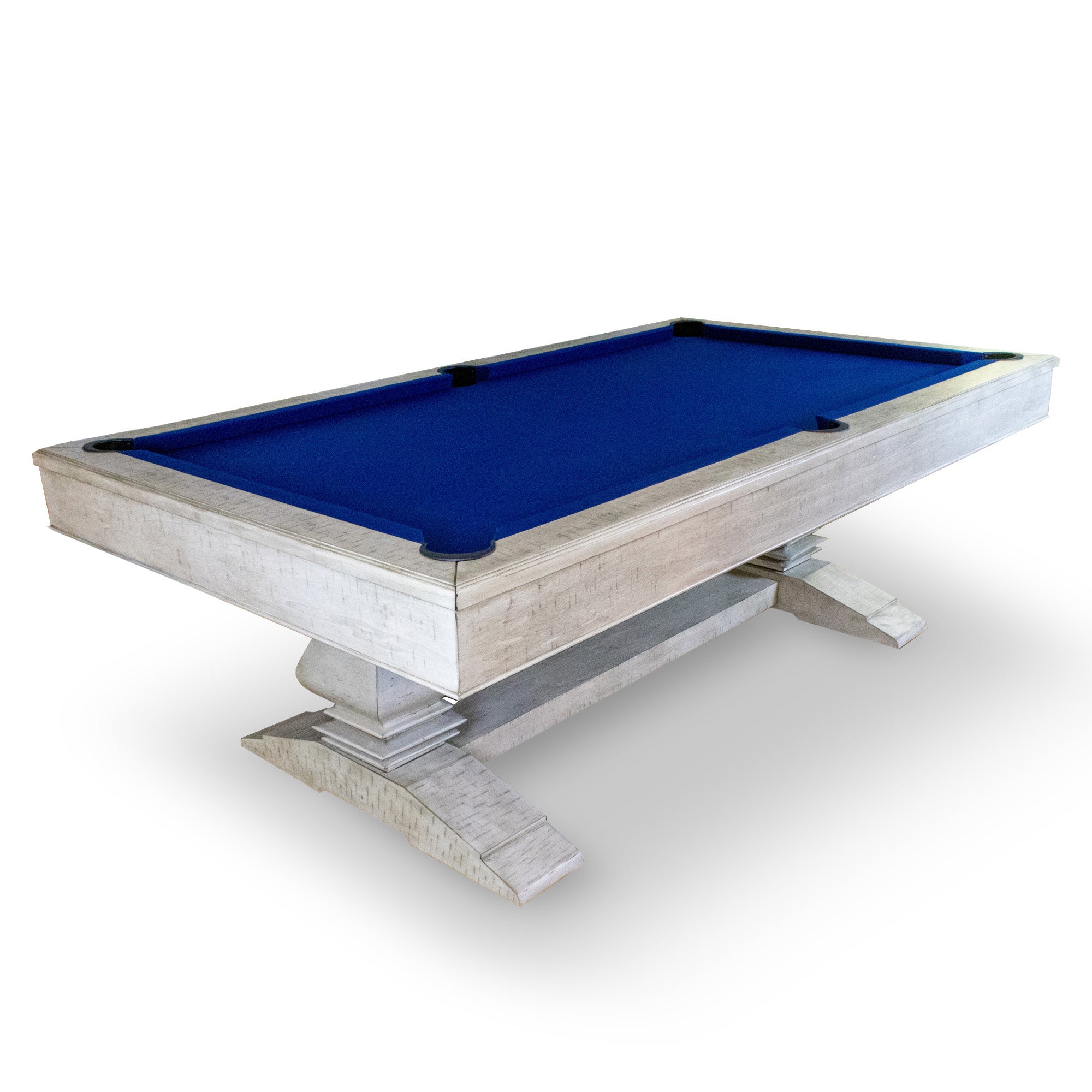 Montecito 8-ft Pool Table- Driftwood Finish with Blue Felt - image 2