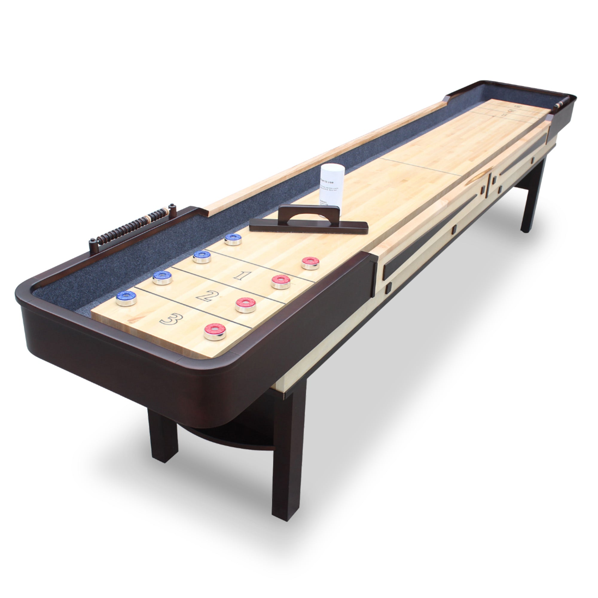 Merlot 9-ft Shuffleboard Table - Espresso Finish