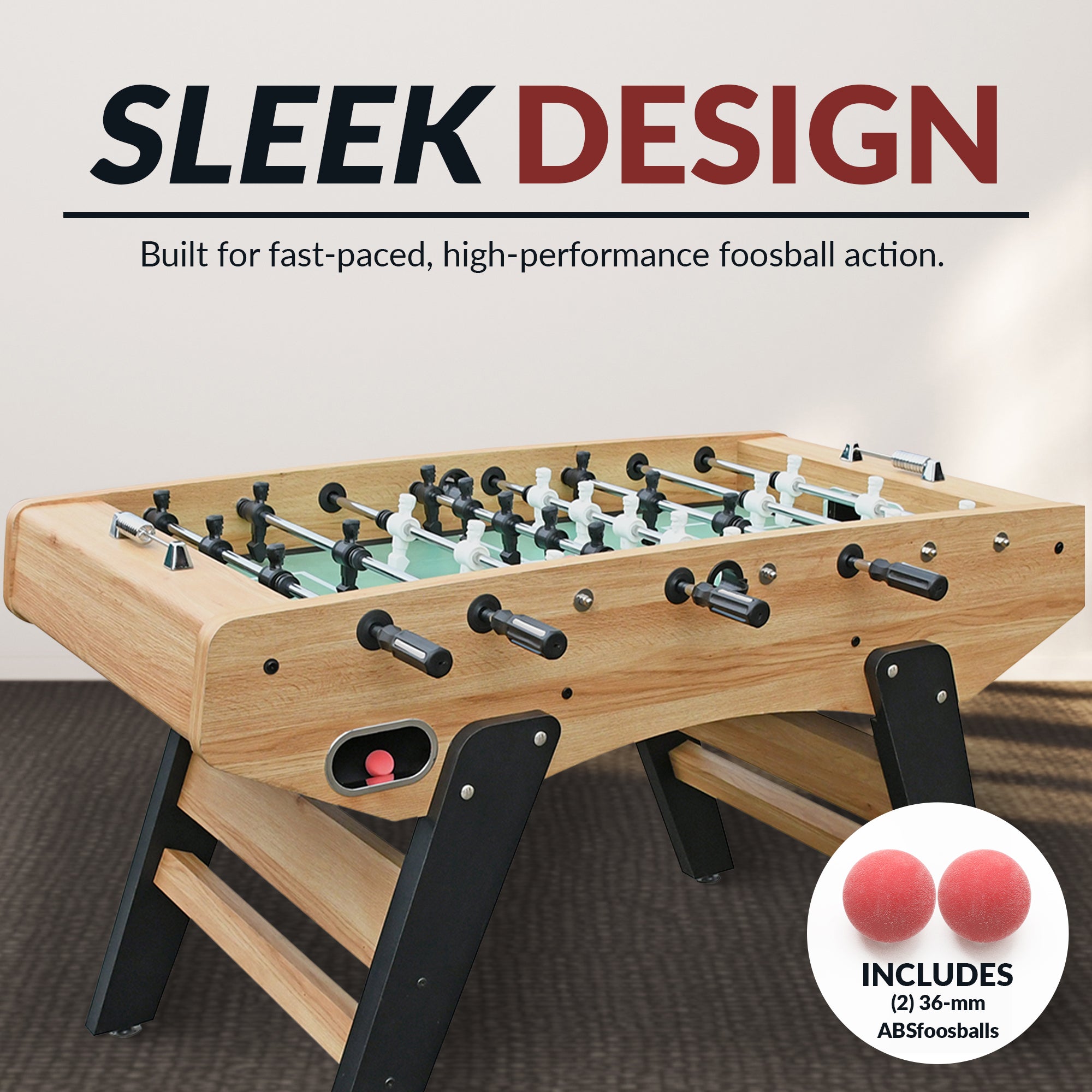 Center Stage Pro Series 59-in Foosball Table - Telescopic Safety Rods - image 8